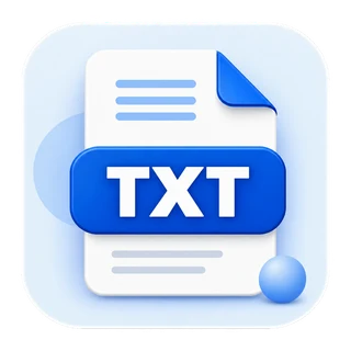 TXT document for plain and formatted text conversion